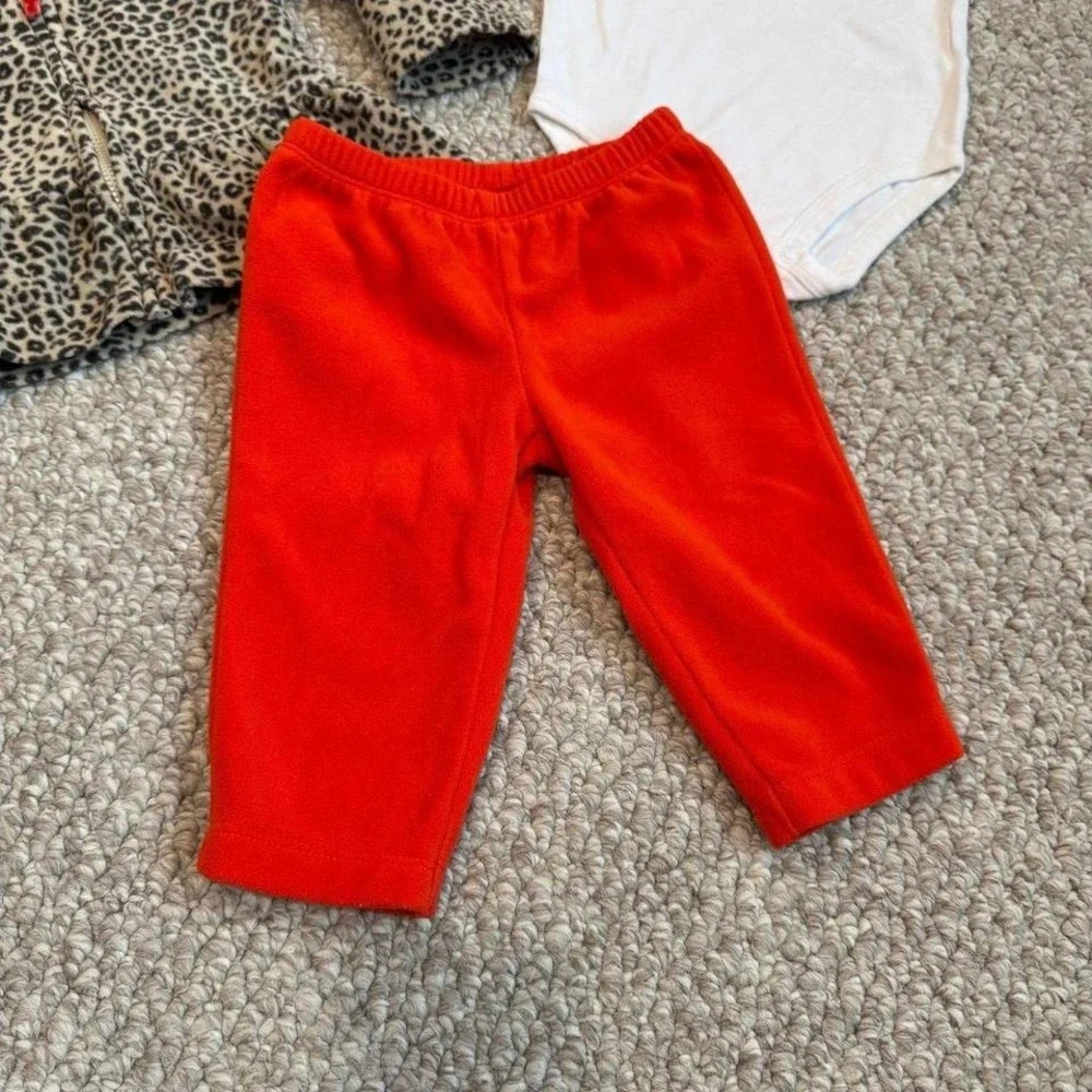 Carters Girls Cheetah 3pcs Outfit‎ Set Size 6 Months